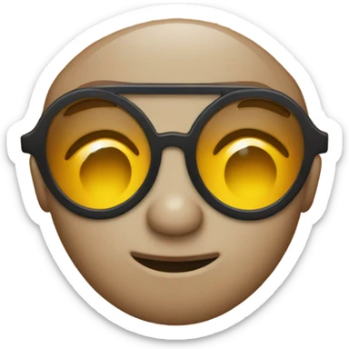 Shades emoji with tear sticker