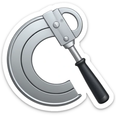 Circle cutter with a handle  sticker