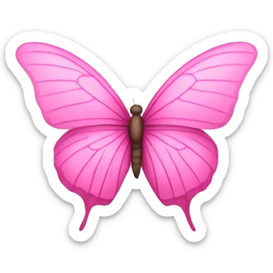 Pink butterfly  sticker