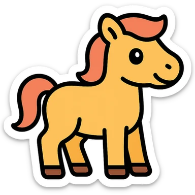 cute little pony sticker