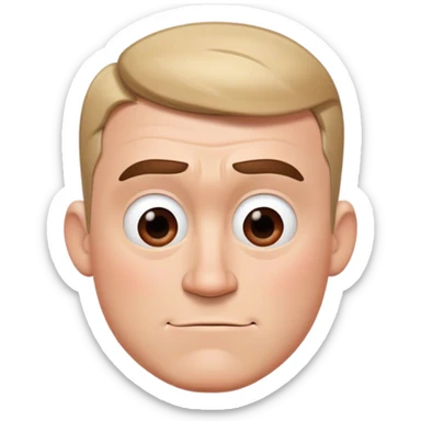 Realistic Mr incredible head without suit or eye mask (he doesn’t need/ there’s no point of the eye mask because of the following)with haircut but his nose covers his entire face sticker