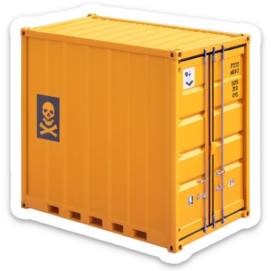 hazardous materials cargo container sticker