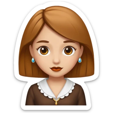 very fancy girl brown sticker