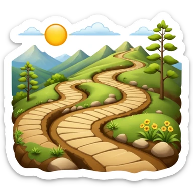 Hiking trail sticker