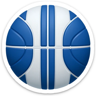 blue basketball court sticker