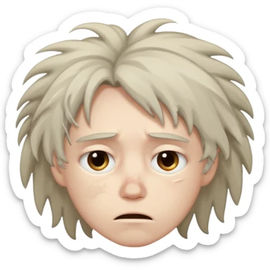 Dull and sleepy Slept for so long to numb feelings sticker