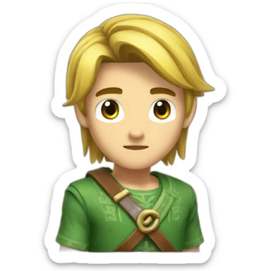 Link from tears of kingdom sticker