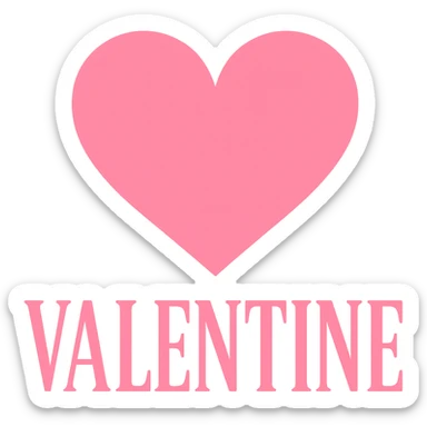 pink Valentine . remove background sticker