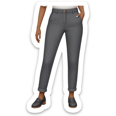 Woman in dark grey trousers sticker
