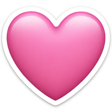 pink heart sticker
