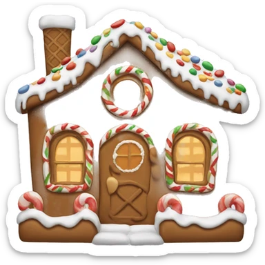 Gingerbread house sticker