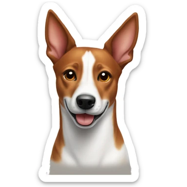 Christmas basenji sticker