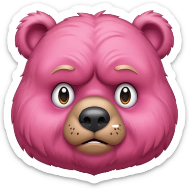 Osito gruñosito rosado sticker