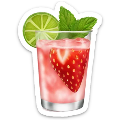 mojito strawberry  sticker