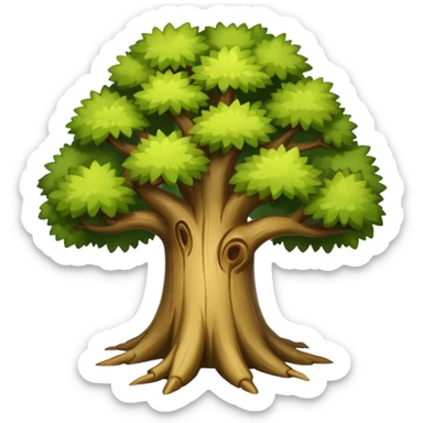 old tree  sticker