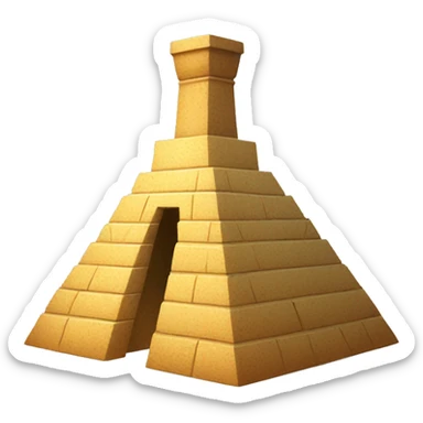mexican pyramid, tequila bottle sticker