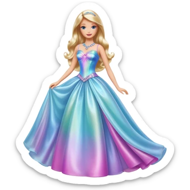 lav en barbie mariposa fe i fuld figur sticker