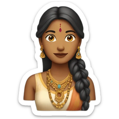 Femme indienne sticker