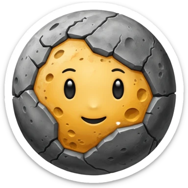 Realistic planet Mercury sticker