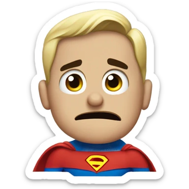 Perplexed Superman  sticker