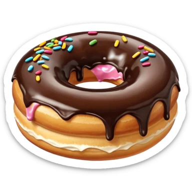 donuts chocolate topping sticker