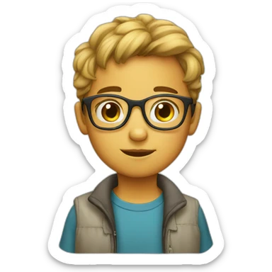 Kid wearing eyewear  sticker