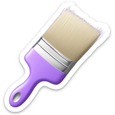 pastel purple paint brush  sticker