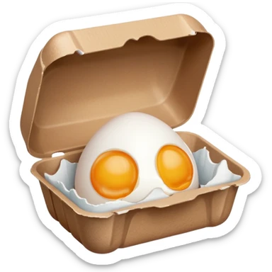 make a egg carton with only one egg inside to represent isolation. make the egg have a sad expression like a sad face with tears to communicate his worry sticker
