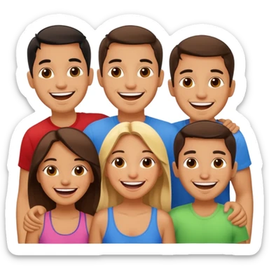 amigos puerto riqueños fuera del campus sticker