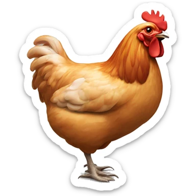 Un butteur au poulet  sticker