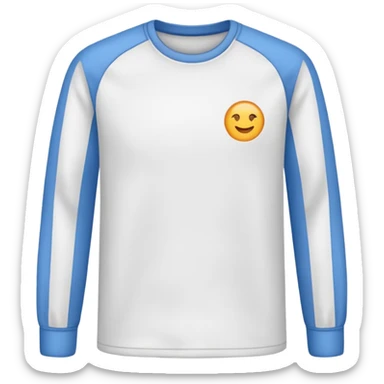 White Long sleeve no just the long sleeve no guy  sticker