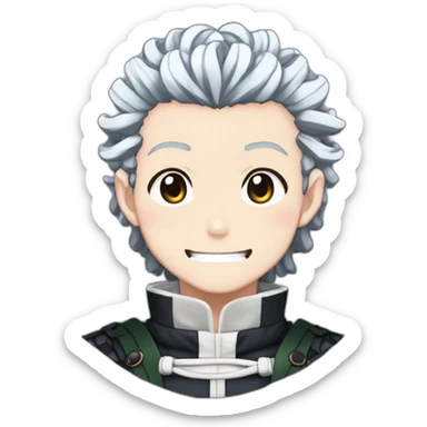 tanjiro kamado from kimetsu no yaiba sticker