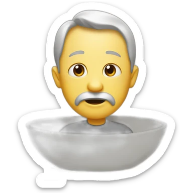 a bowl full of shit sticker