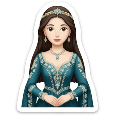 Hande Erçel as a lady from game of thrones from Starfall.  sticker