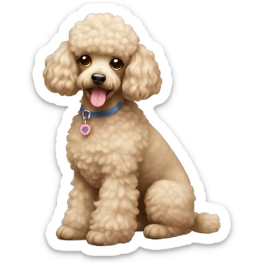 Poodle sticker