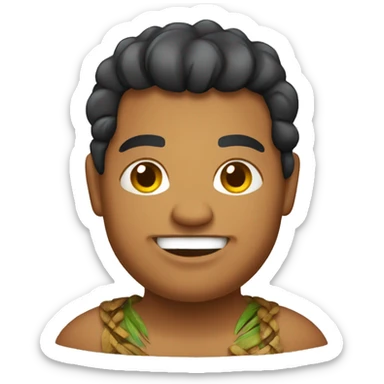 fat polynesian sticker