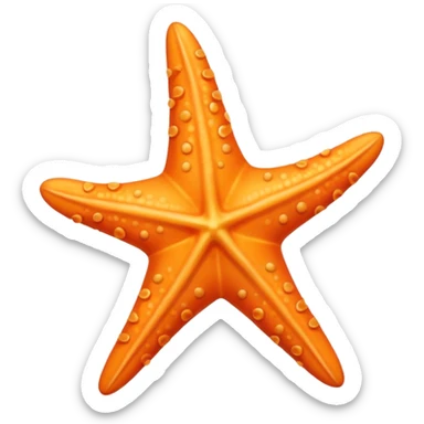 summer-themed emoji of a starfish sticker