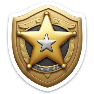 sheriff badge sticker