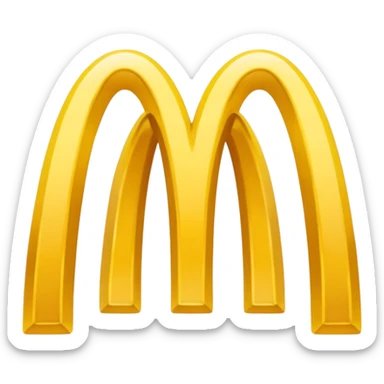 mcdonalds logo sticker