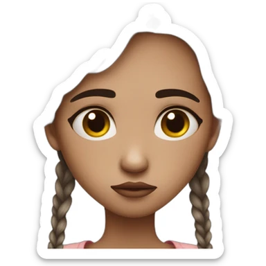 Triste fille sticker