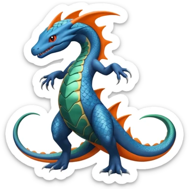 Salandit-Salamence-Cresselia-Zygarde-Fakémon-fusion, full body sticker