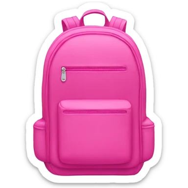 Pink backpack sticker