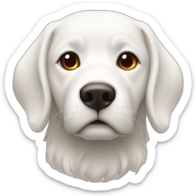 White and red mix sticker