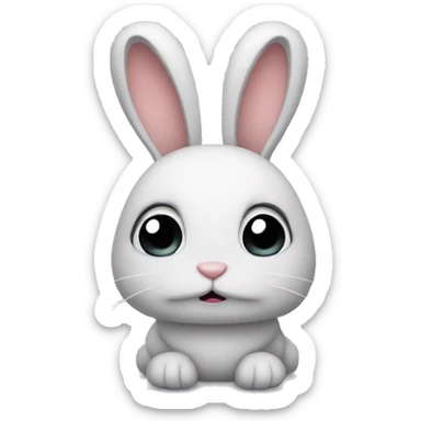 sad bunny sticker