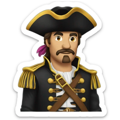 Esqueleto pirata  sticker