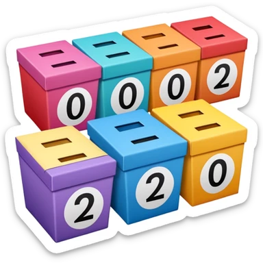 cartons de loto sticker