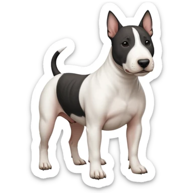 black Bull terrier sticker