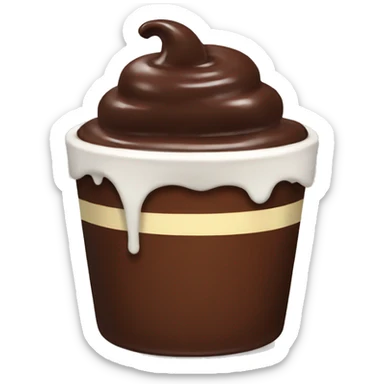 chocolate pudding sticker