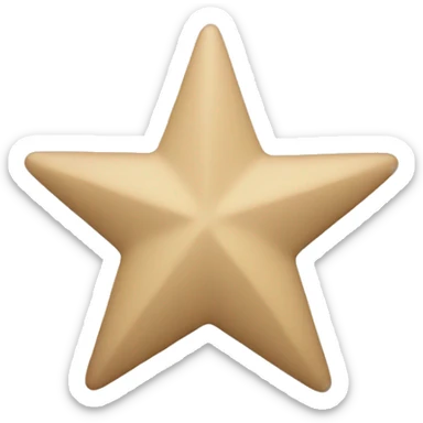 beige star sticker