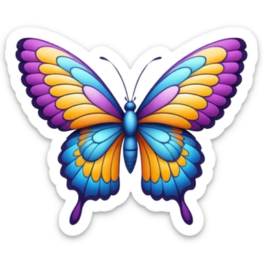 Borboleta sticker